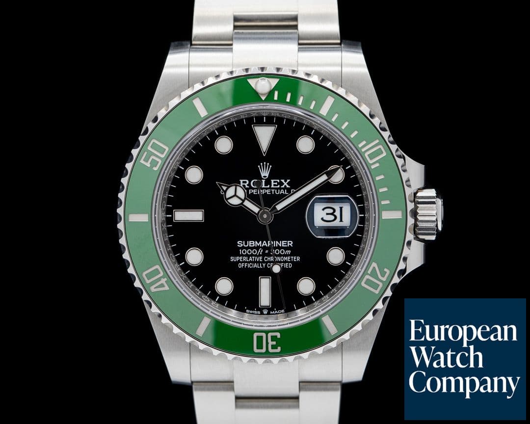 Image of Rolex Submariner Date 126610LV Kermit GREEN Ceramic Bezel 41MM UNWORN