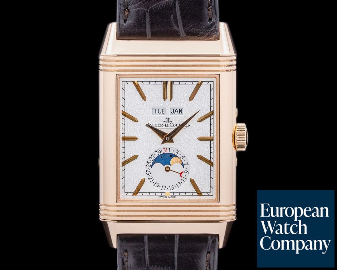 Image of Jaeger LeCoultre Reverso Tribute Calendar 18K Rose Gold