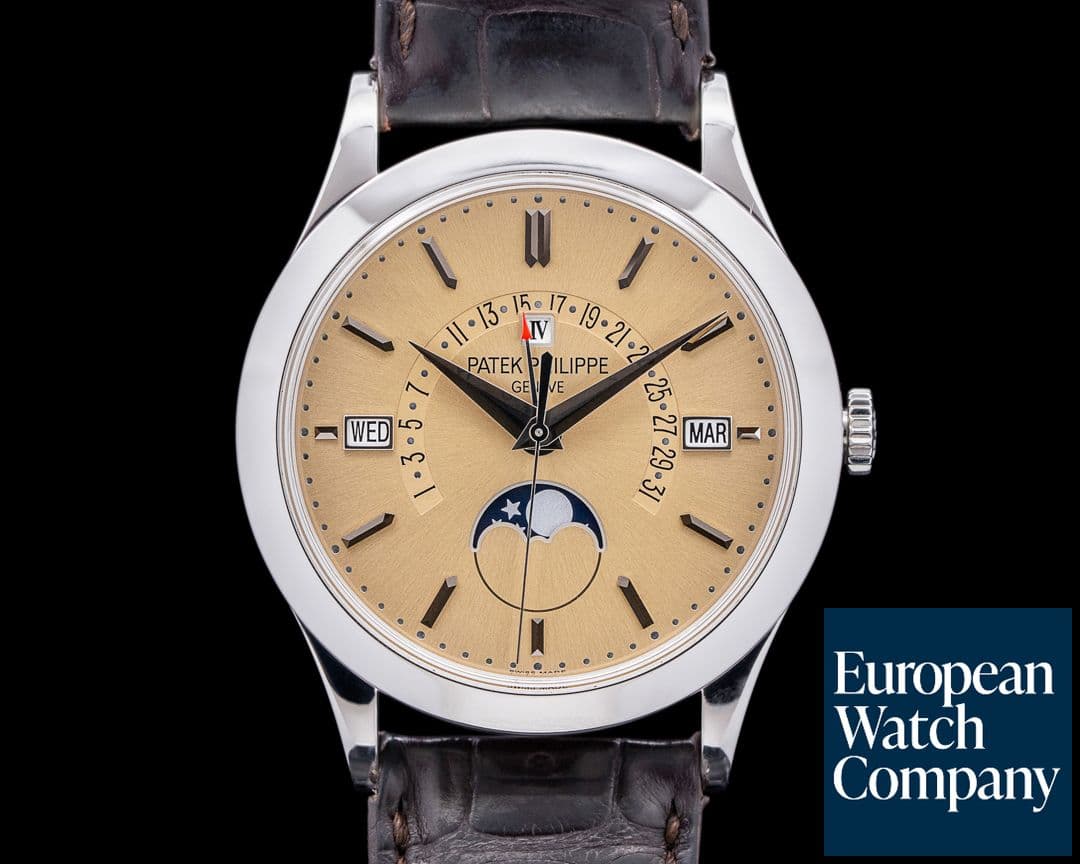 Image of Patek Philippe Retrograde Perpetual Calendar Platinum Bronze Dial RARE