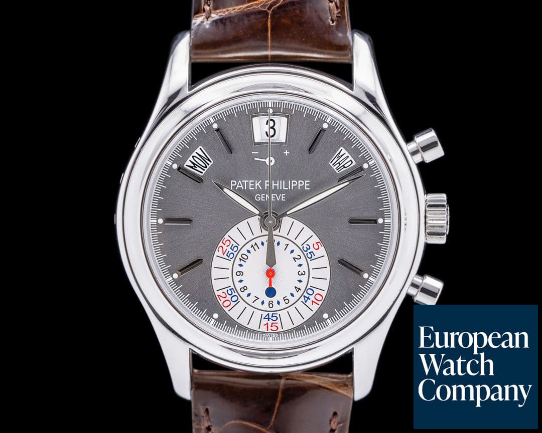 Image of Patek Philippe Annual Calendar 5960P Chronograph Platinum Gray Dial