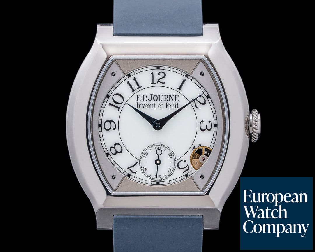 Image of F. P. Journe Elegante Quartz 40MM Titanium / Black Strap