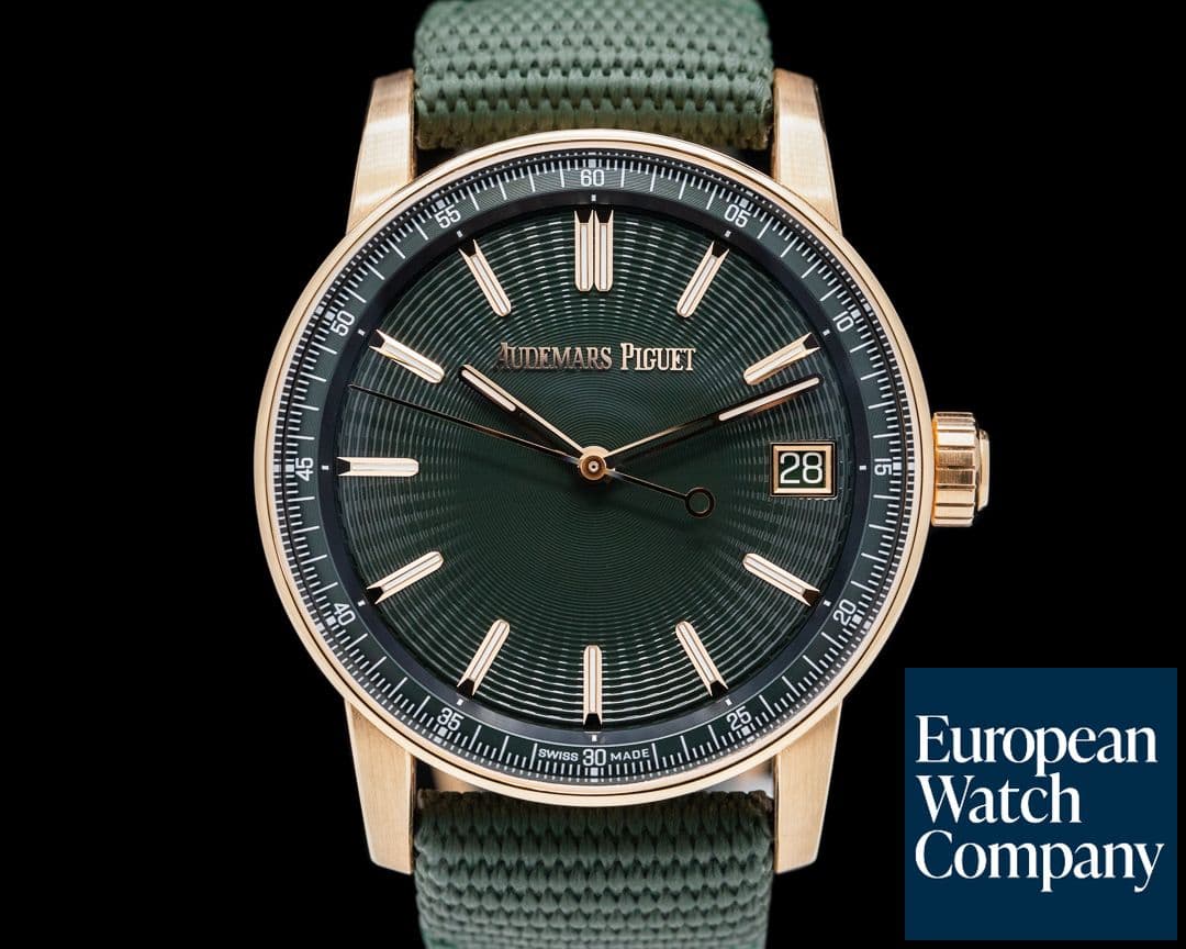 Image of Audemars Piguet Code 11.59 Automatic 18K Rose Gold / Green Dial