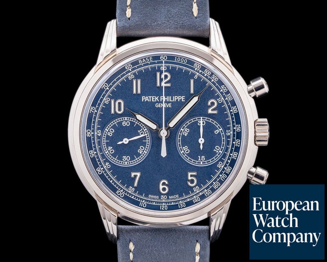 Image of Patek Philippe Chronograph 5172G 18K White Gold Blue Dial
