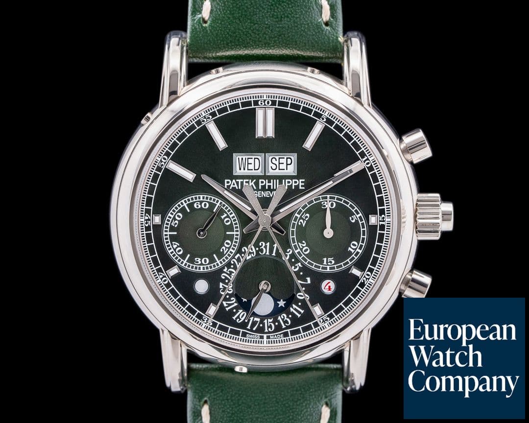 Image of Patek Philippe 5204G Split Second Perpetual Calendar Chronograph Green Dial UNWORN 2024