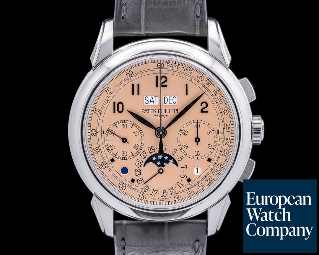 Image of Patek Philippe 5270P Perpetual Calendar Chronograph Platinum Salmon Dial