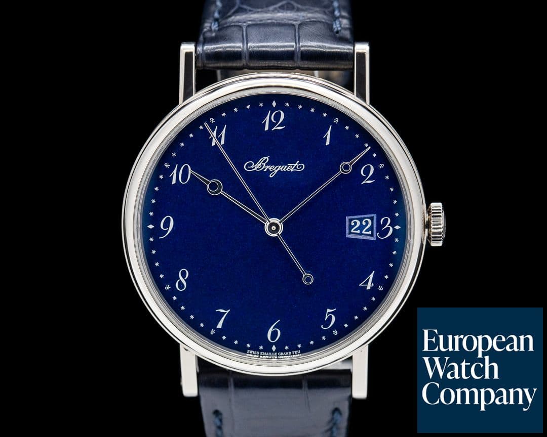 Image of Breguet Classique 5177BB Automatic Blue Enamel Dial 18K White Gold