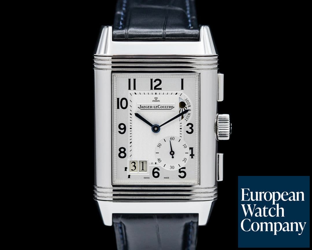 Image of Jaeger LeCoultre Grande Reverso GMT SS Silver Dial