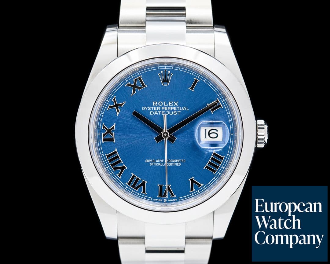 Image of Rolex Datejust 41 SS Blue Roman Dial 2024