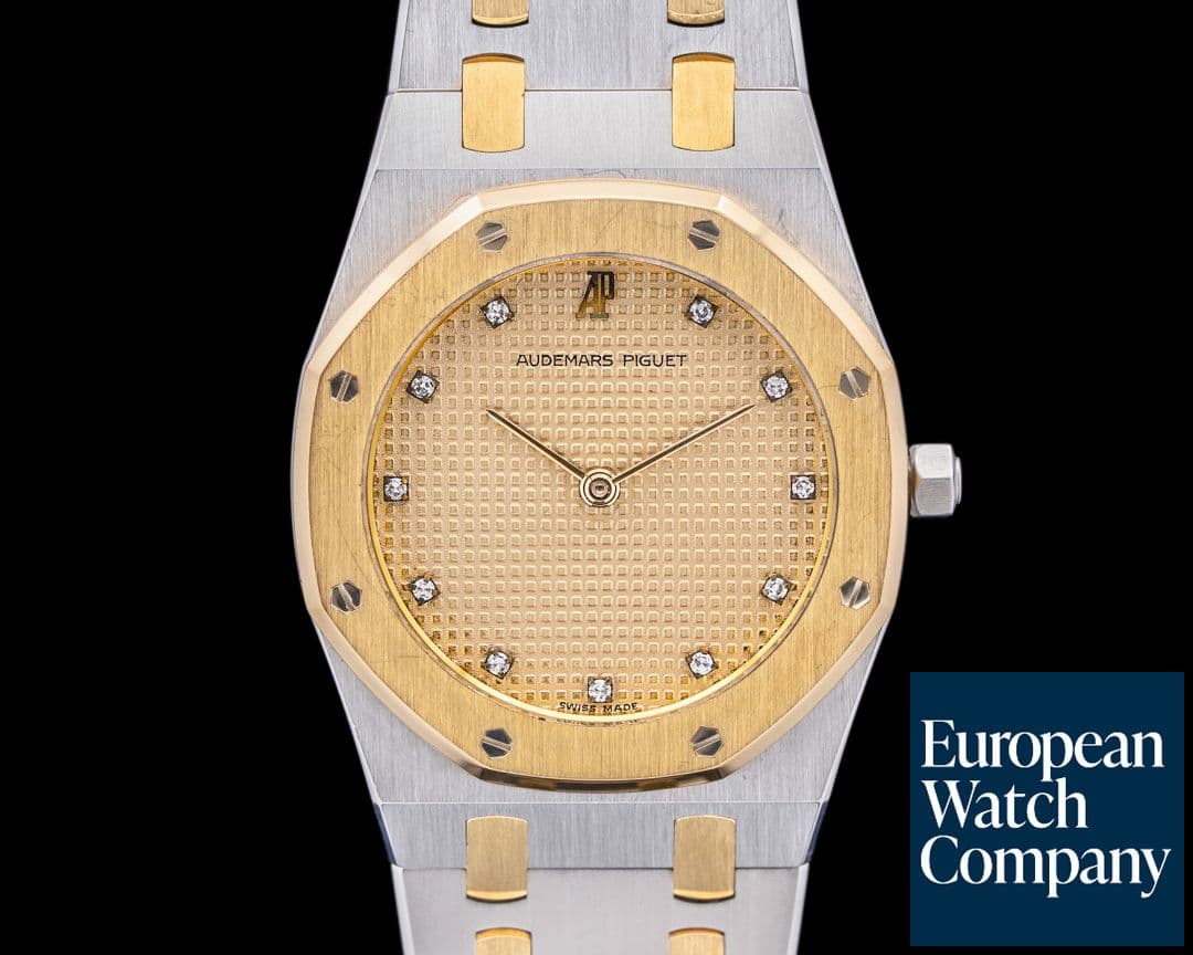 Image of Audemars Piguet Royal Oak Diamond Dial SS / 18K Yellow Gold