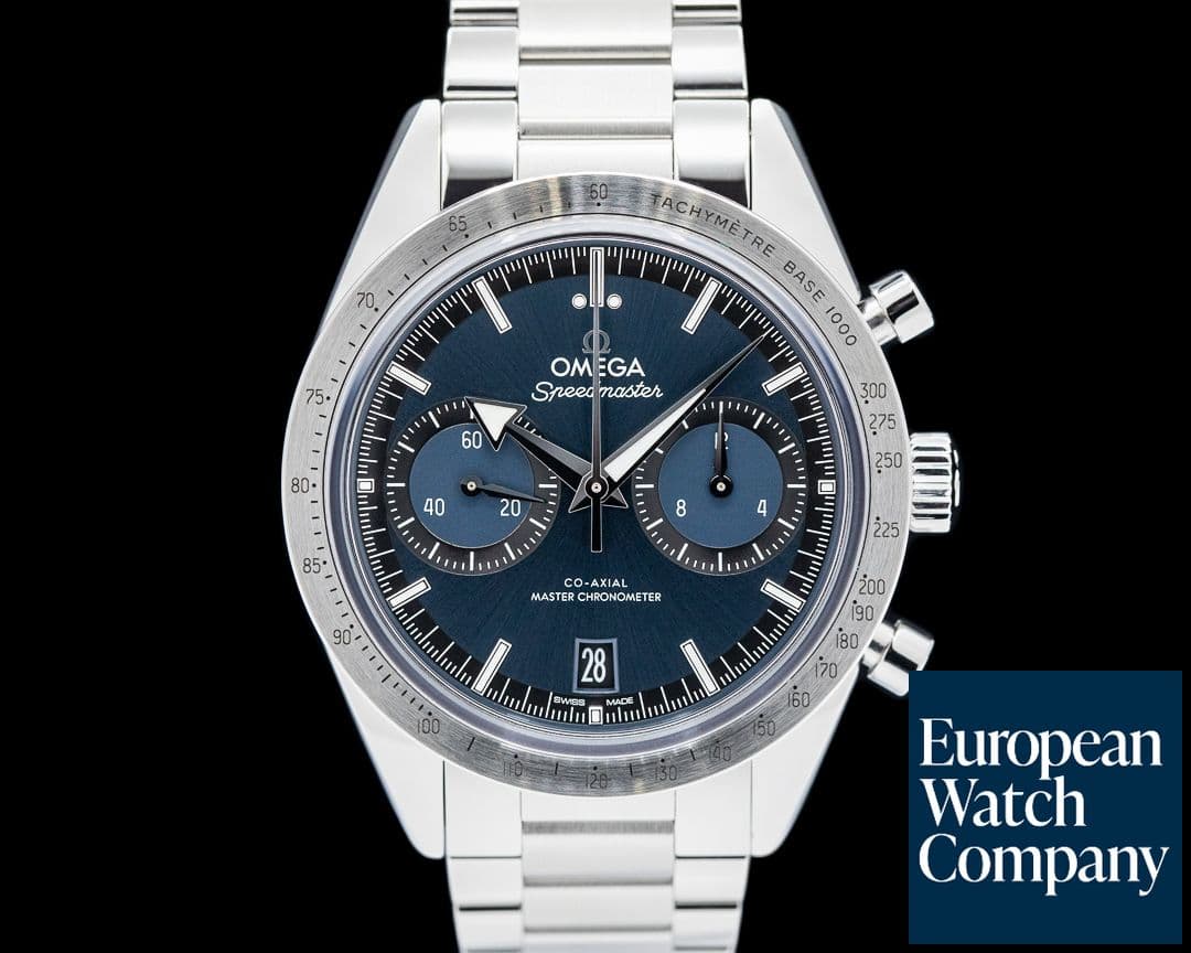 Image of Omega Speedmaster 57 Co-Axial Chronograph SS Blue Dial