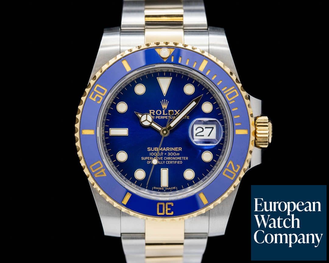 Image of Rolex Submariner 116613LB Ceramic Blue Dial 18K Gold / SS