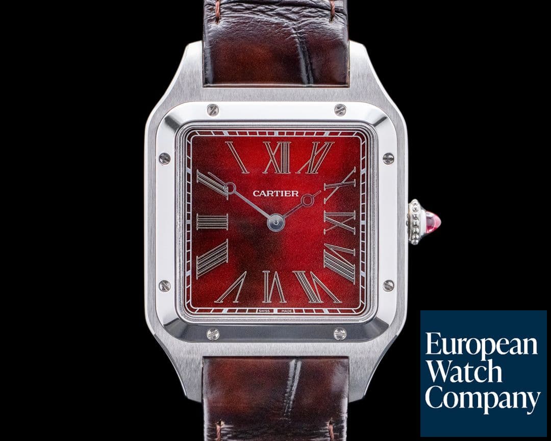 Image of Cartier Santos Dumont Platinum "Rewind" 2024 LIMITED