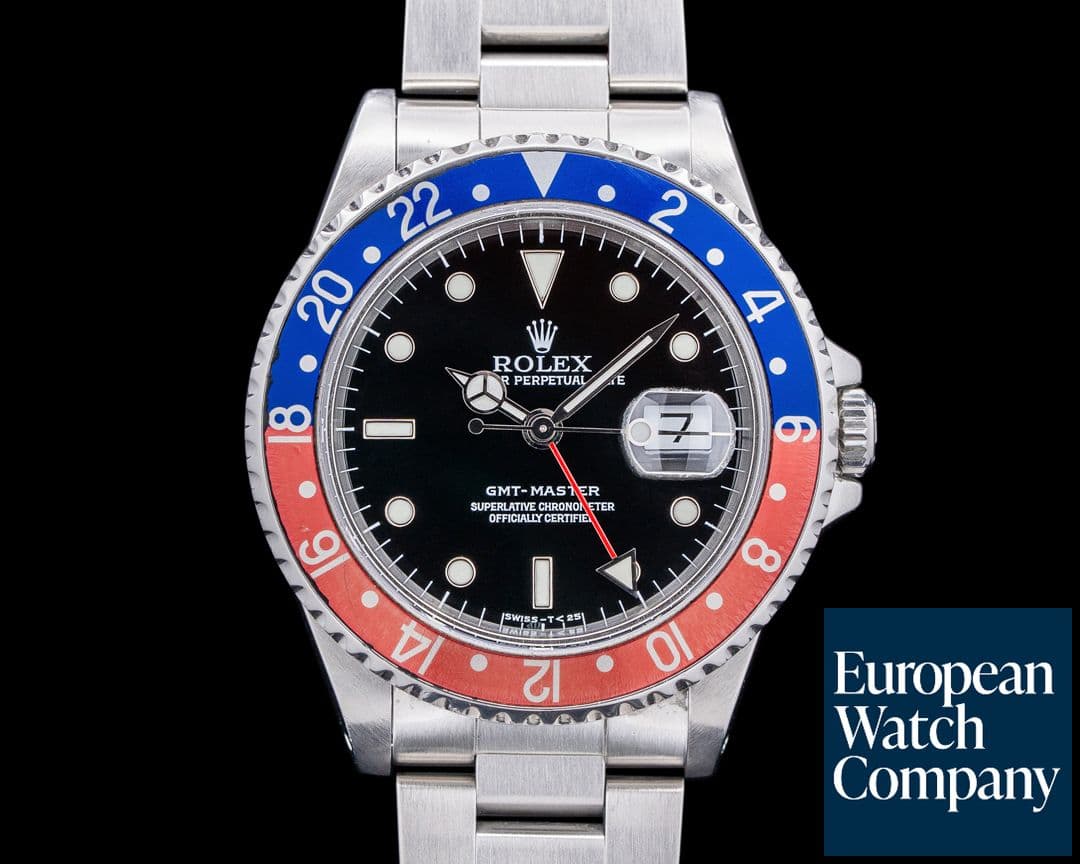 Image of Rolex 16700 GMT Master Red / Blue Pepsi Bezel SS