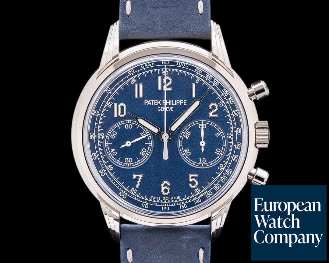 Image of Patek Philippe Chronograph 5172G 18K White Gold Blue Dial