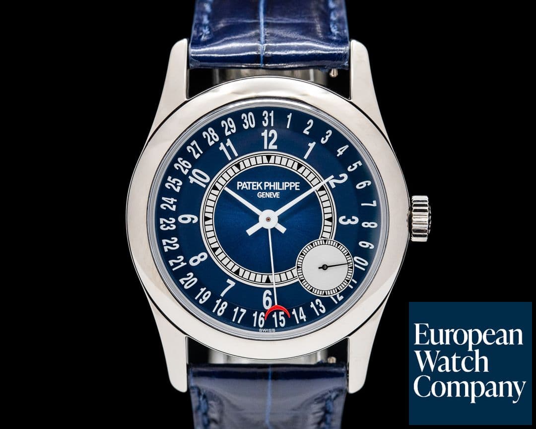Image of Patek Philippe Calatrava 6000G 18K White Gold Blue Dial