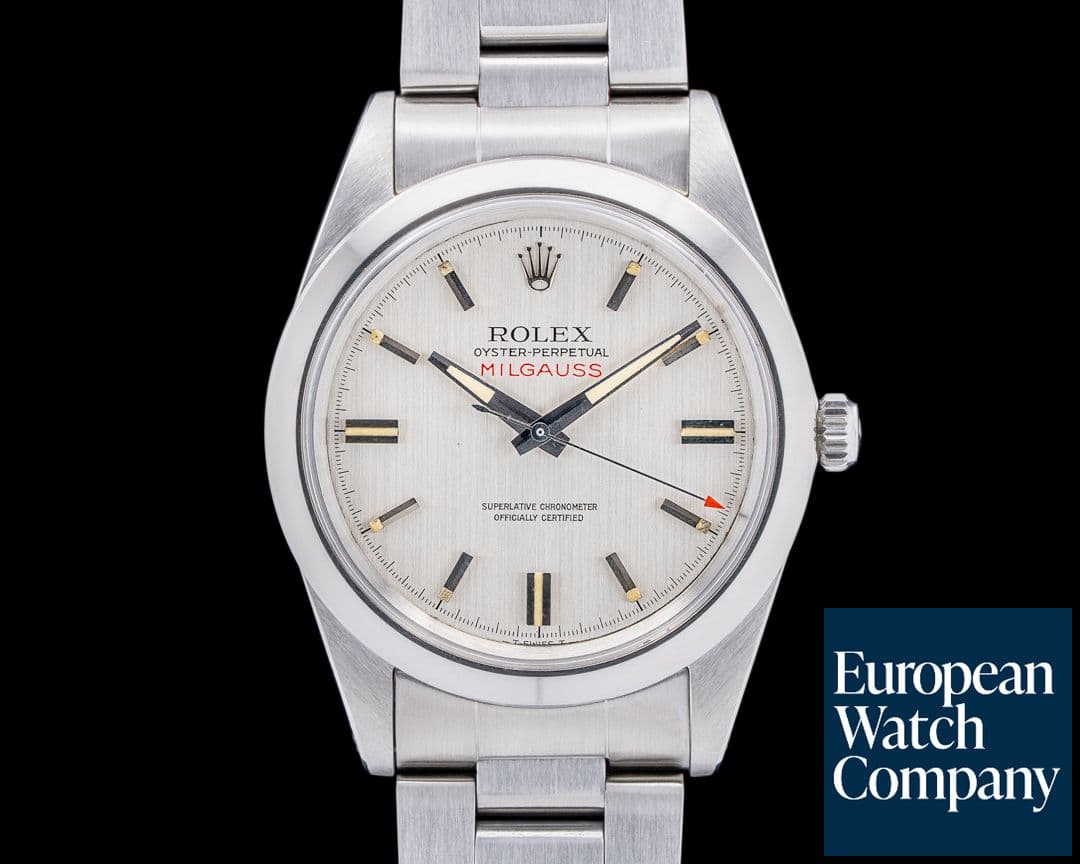 Image of Rolex Vintage Milgauss Silver Dial Original Box & Papers