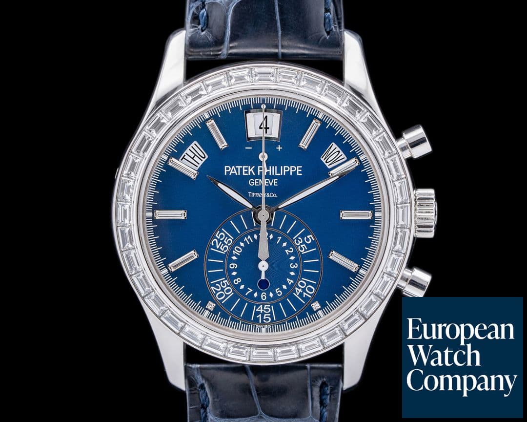 Image of Patek Philippe Annual Calendar 5961P-001 TIFFANY & CO. Chronograph Diamonds