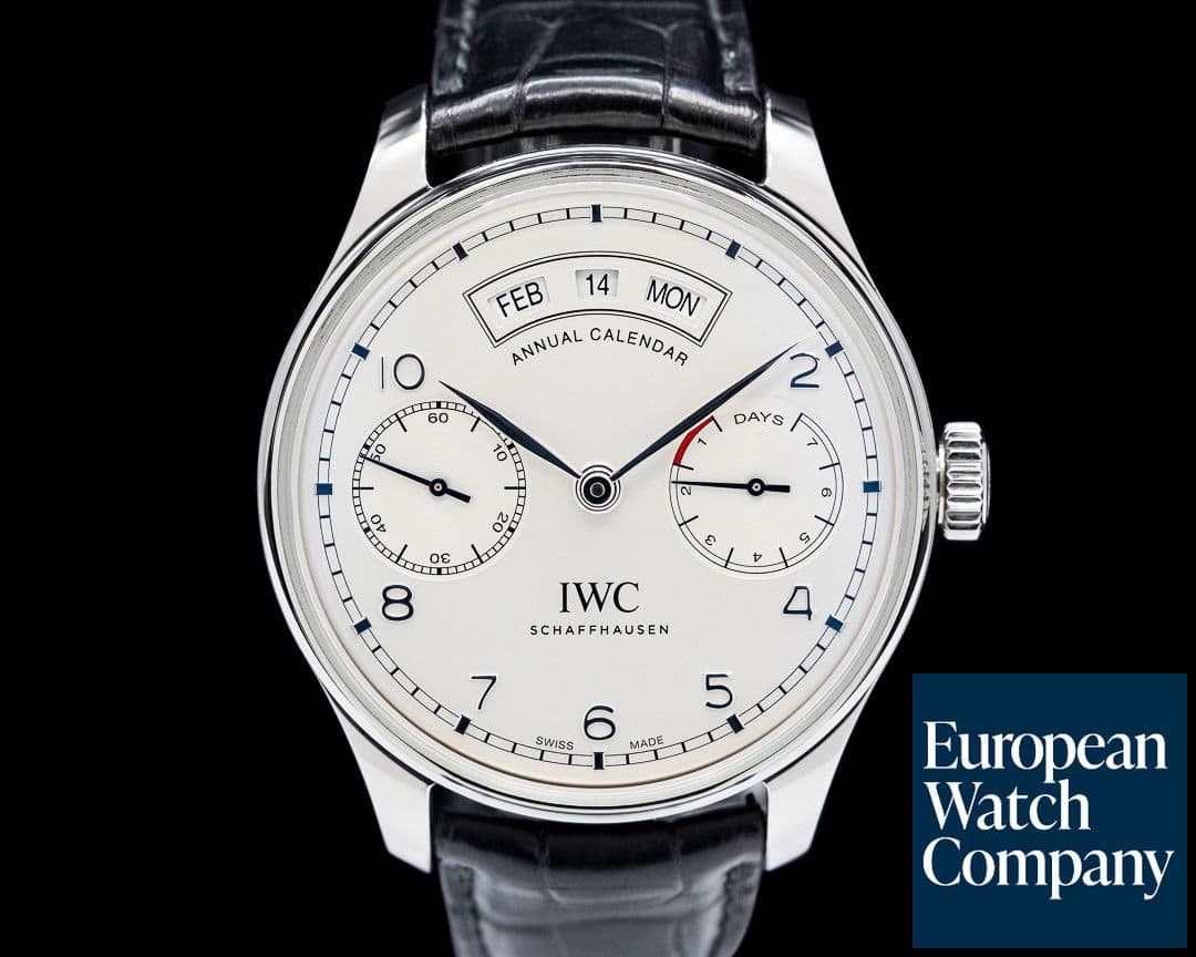 Image of IWC Portuguese Annual Calendar SS Silver Dial