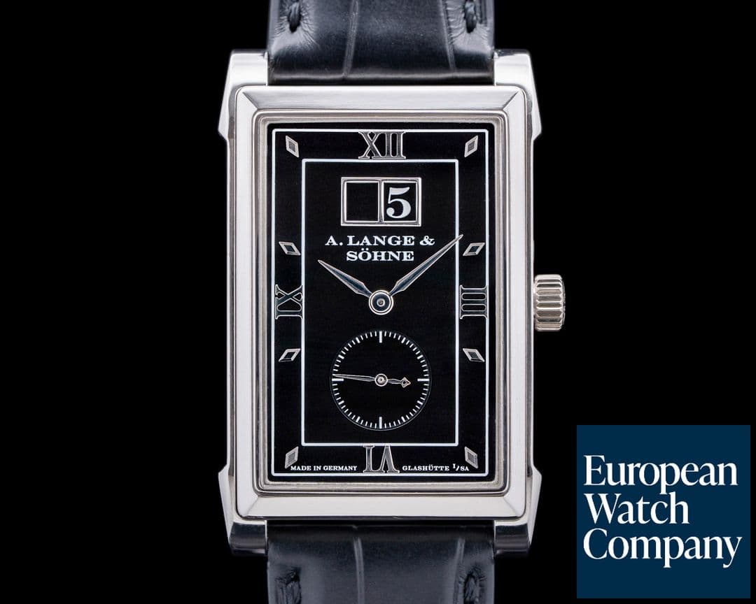 Image of A. Lange and Sohne Cabaret 107.035 Platinum Black Dial RARE