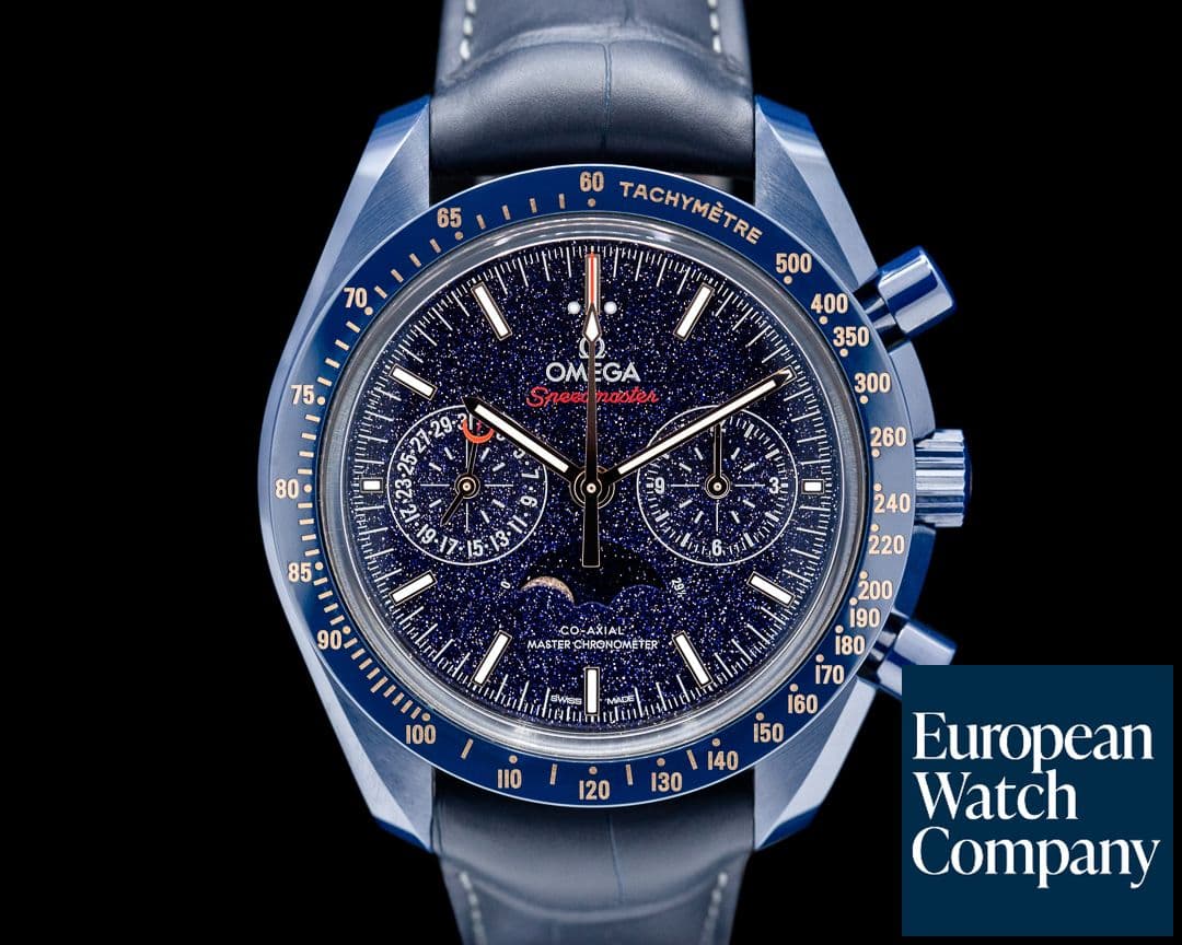 Image of Omega Speedmaster Professional Moonphase "Blue Side" UNWORN 2025