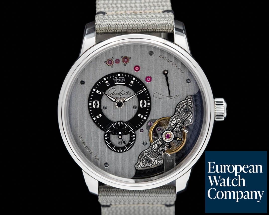 Image of Glashutte Original PanoInverse Steel / Grey Dial