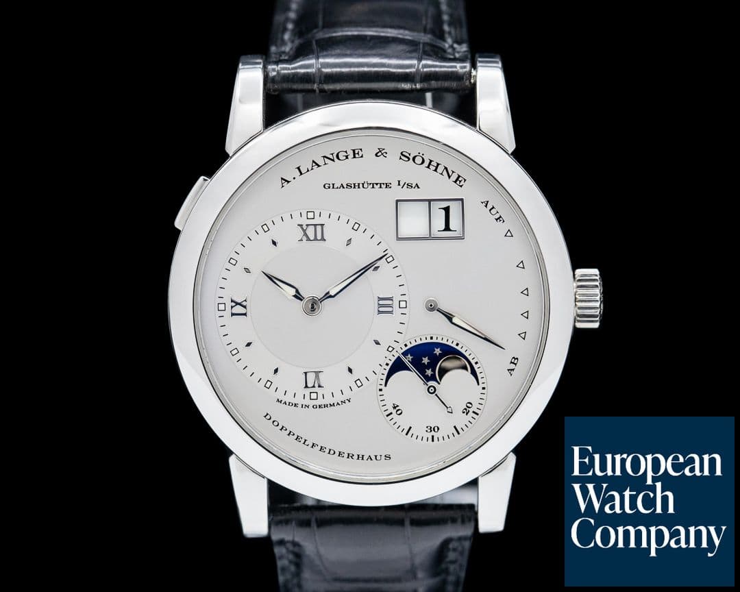 Image of A. Lange and Sohne Lange 1 Moon 109.025 Platinum / Silver Dial