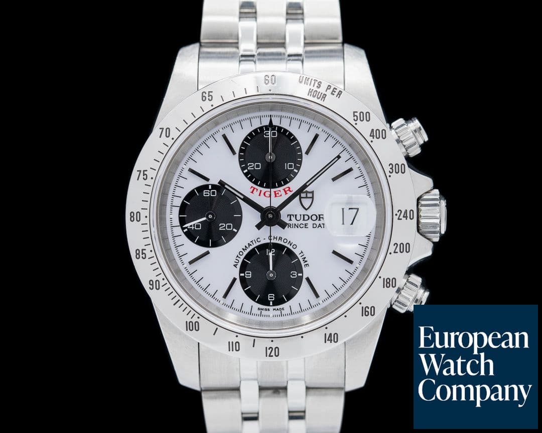 Image of Tudor Prince Date "Tiger" Chronograph Panda Dial SS