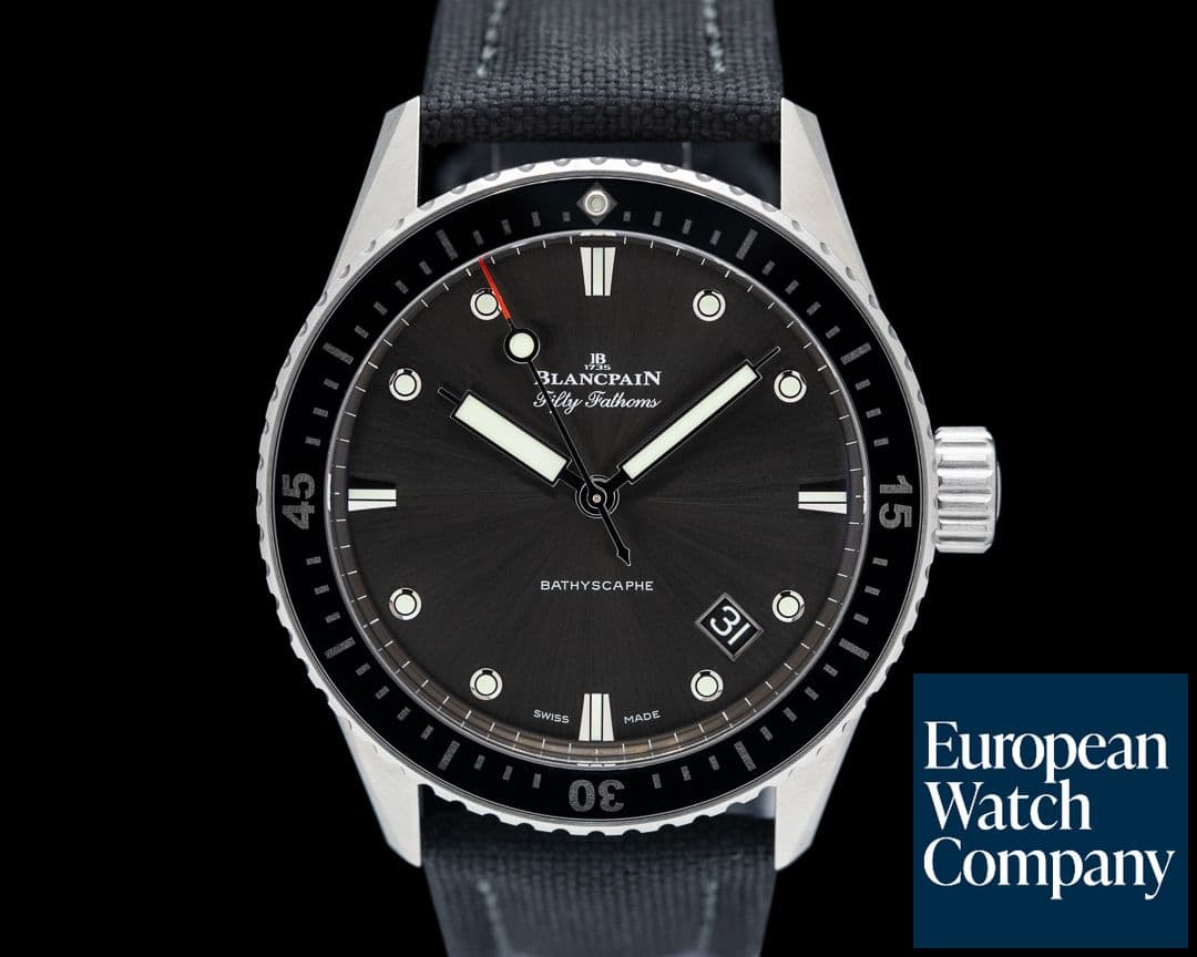 Image of Blancpain Fifty Fathoms Bathyscaphe SS Gray Dial 2024