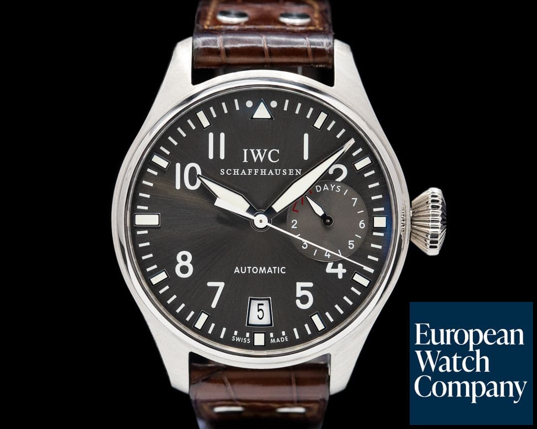 Image of IWC Big Pilot 18K White Gold Gray Dial