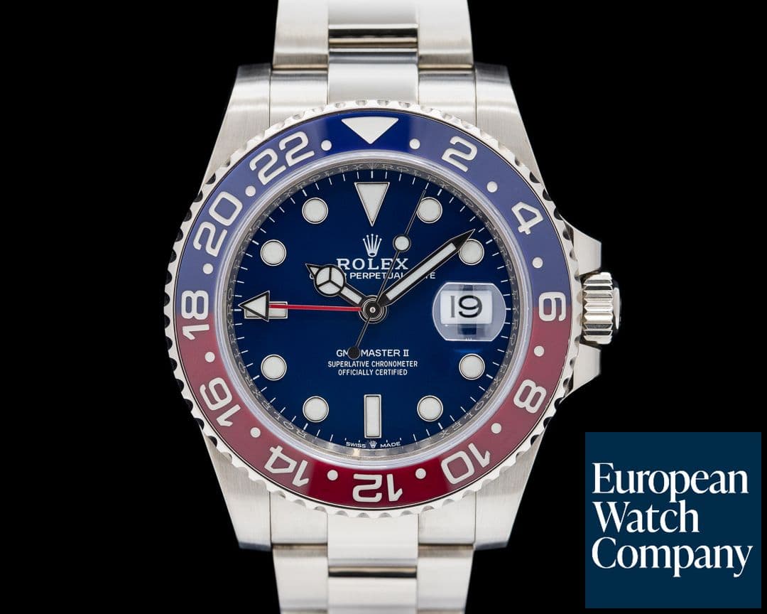 Image of Rolex GMT Master II 126719 18K White Gold "Pepsi" Blue Dial 2024