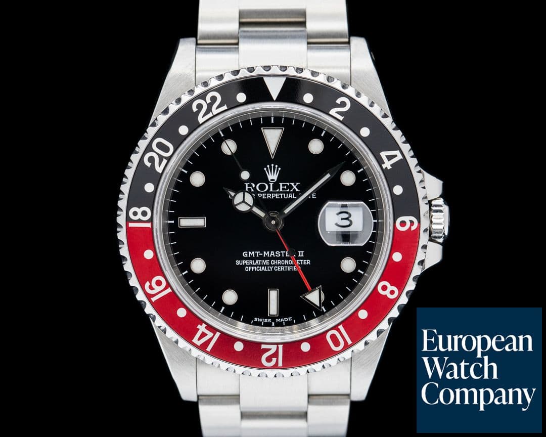 Image of Rolex GMT Master II 16710 "Coke" SS Black Dial