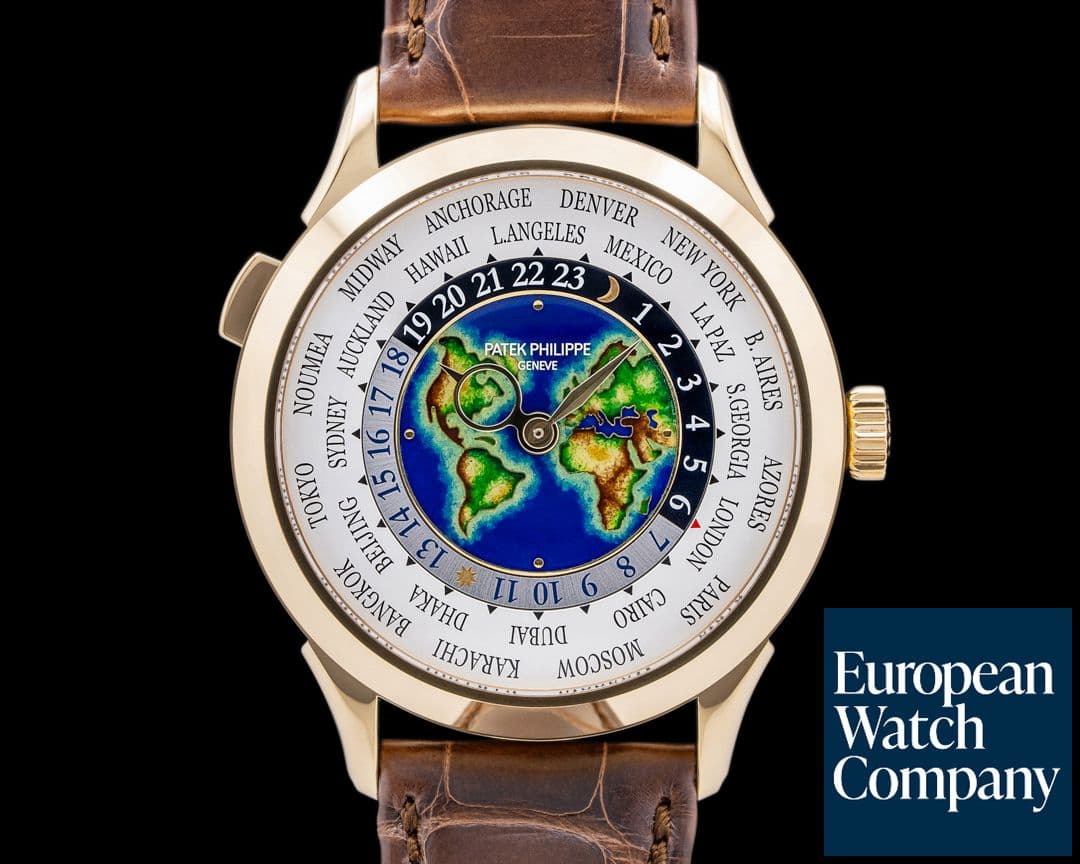Image of Patek Philippe World Time 5231J Enamel Dial 18K Yellow Gold UNWORN