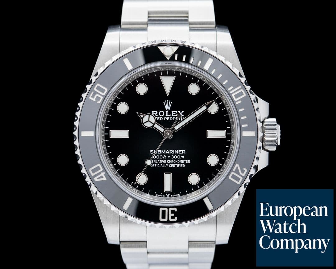 Image of Rolex Submariner 124060 No Date 41 SS Black Dial
