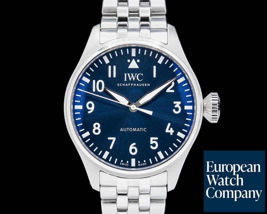 Image of IWC Big Pilot 43MM SS Blue Dial