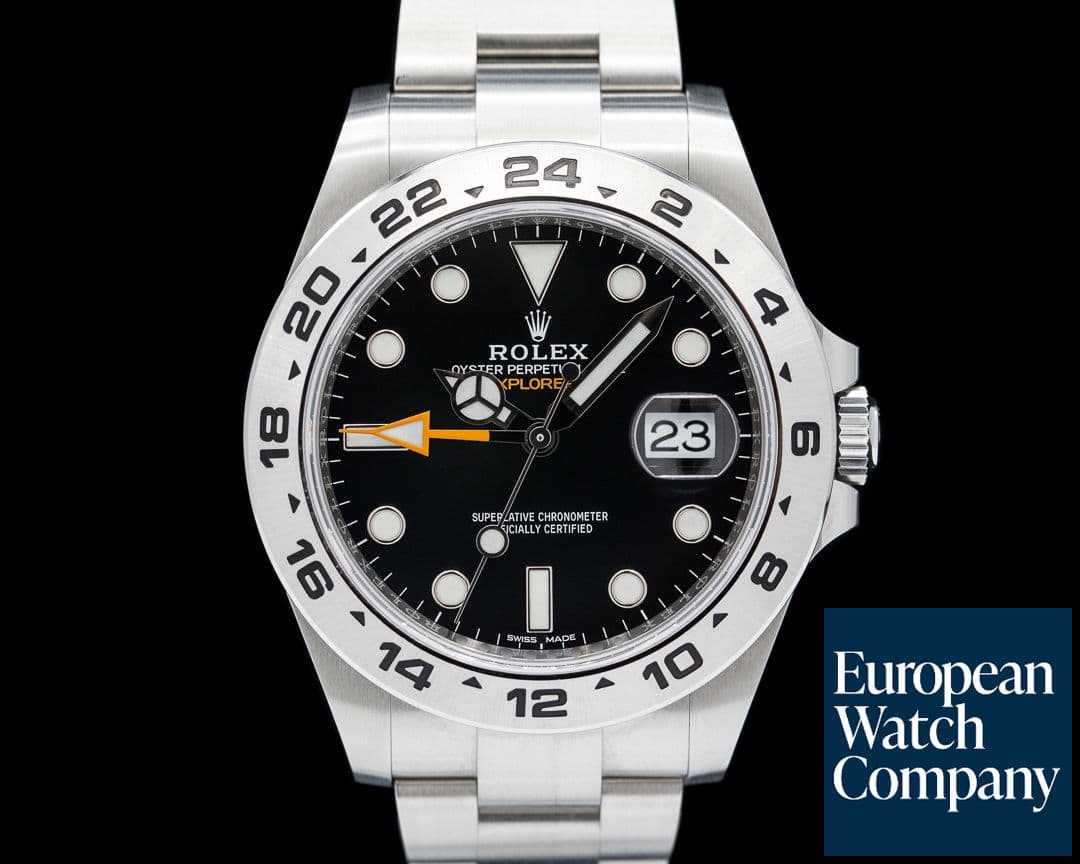 Image of Rolex Explorer II 216570 SS Black Dial