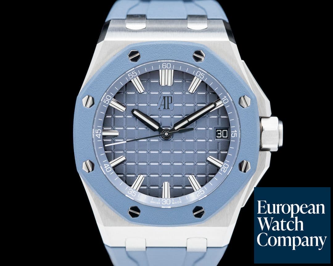 Image of Audemars Piguet Royal Oak Offshore Selfwinding 15605SK SS Blue Dial