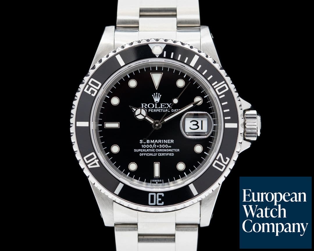 Image of Rolex Submariner Date 16610 SS Black Dial