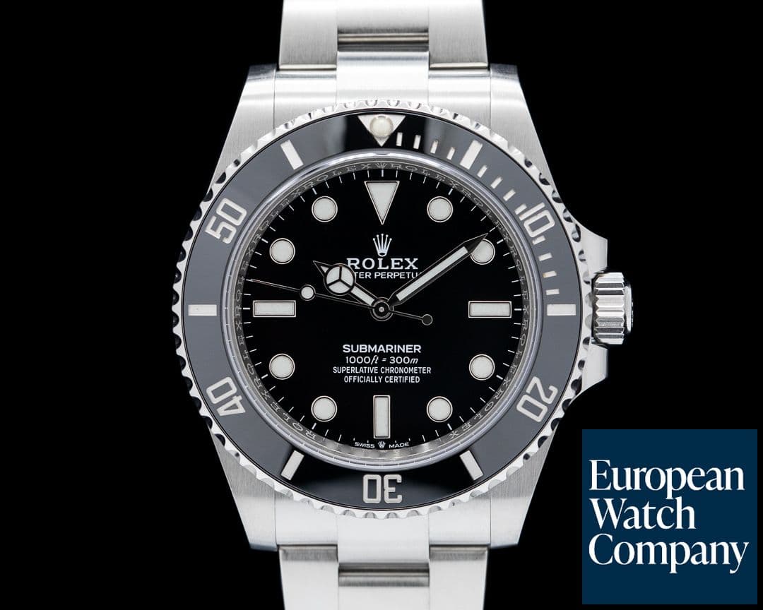 Image of Rolex Submariner 124060 No Date 41 SS Black Dial