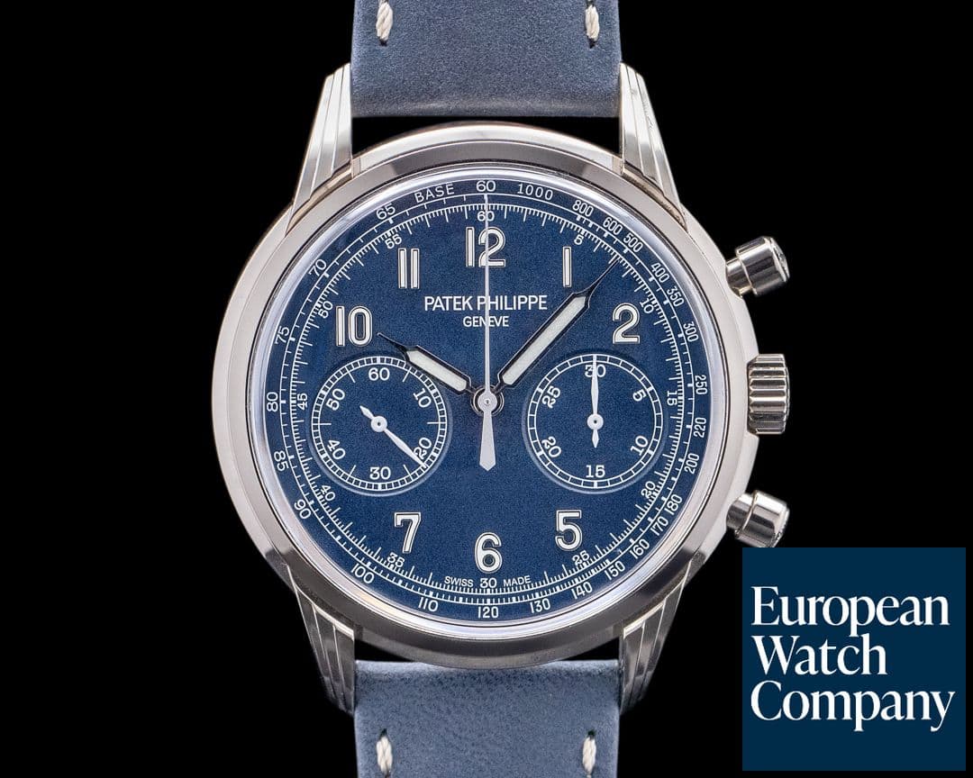 Image of Patek Philippe Chronograph 5172G 18K White Gold Blue Dial
