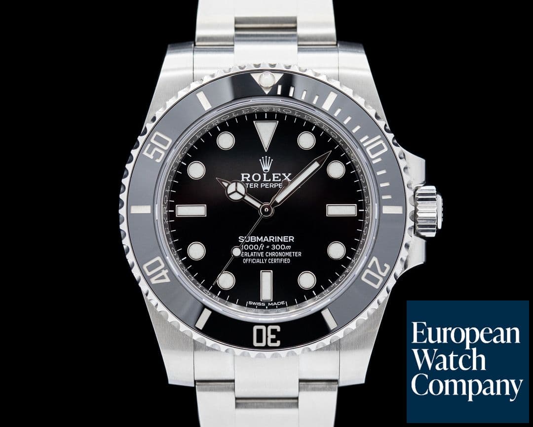 Image of Rolex Submariner 114060 No Date Ceramic Bezel SS 2019