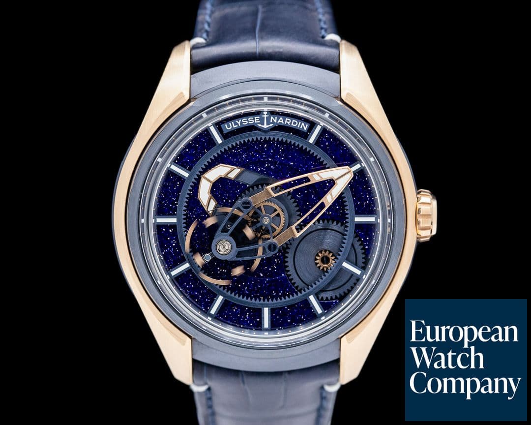 Image of Ulysse Nardin Freak X Aventurine 18K Rose Gold LIMITED