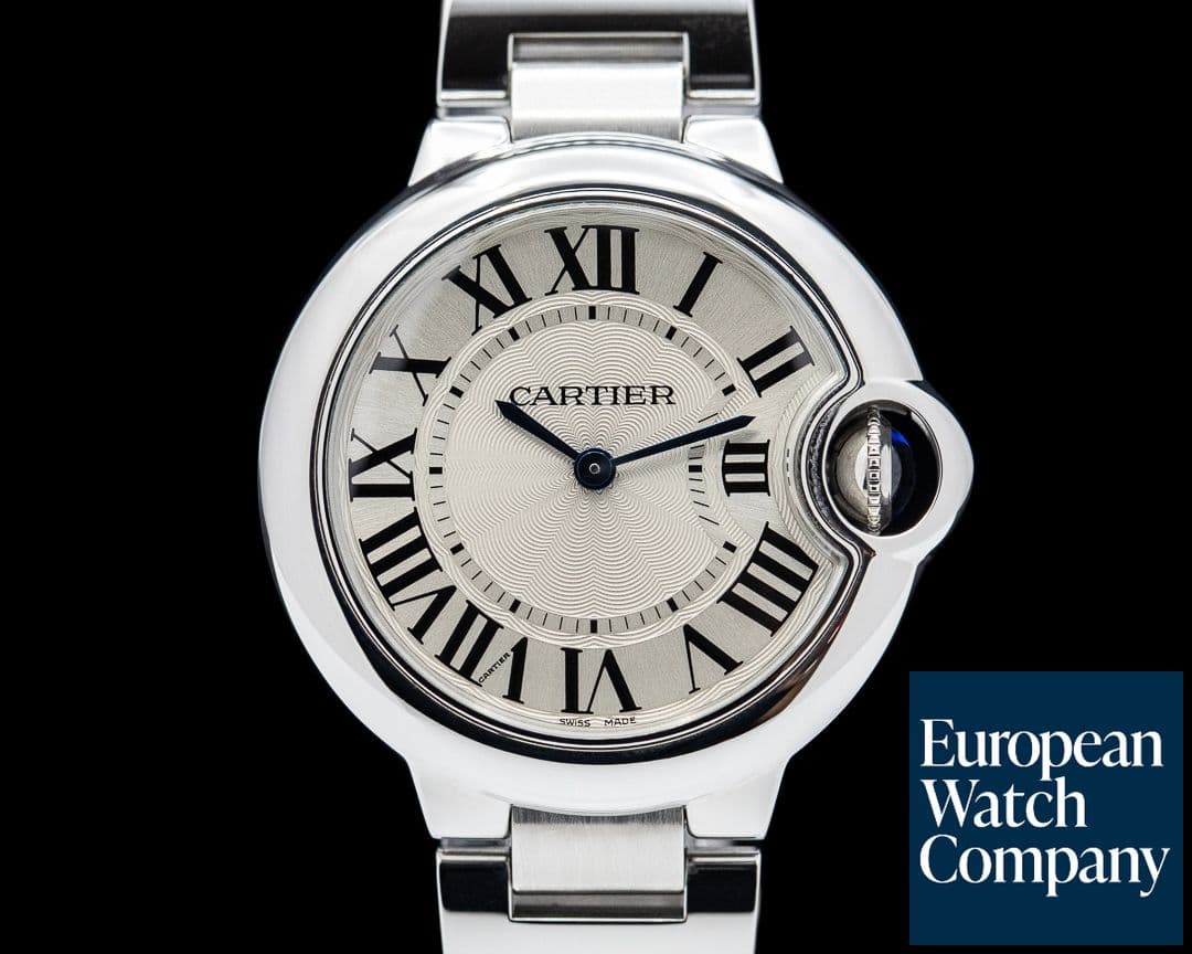 Image of Cartier Ballon Bleu Automatic 33MM SS Silver Dial
