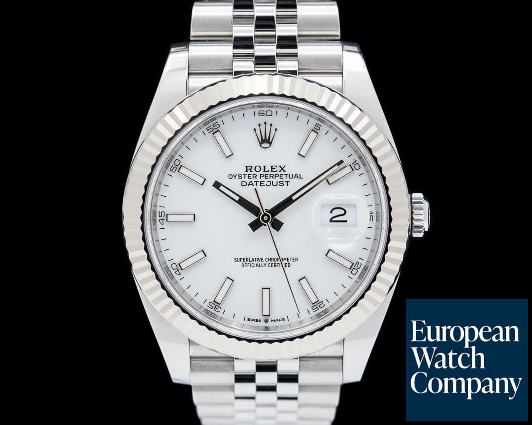 Image of Rolex Datejust 41 126334 Jubilee White Stick Dial 2024