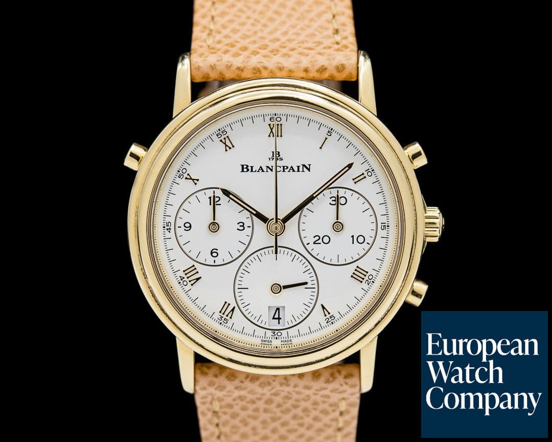 Image of Blancpain Villeret Split Second Chronograph 18K Yellow Gold
