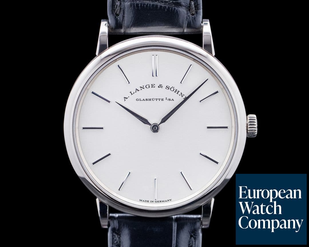 Image of A. Lange and Sohne Saxonia Thin Manual Wind 201.027 18K White Gold