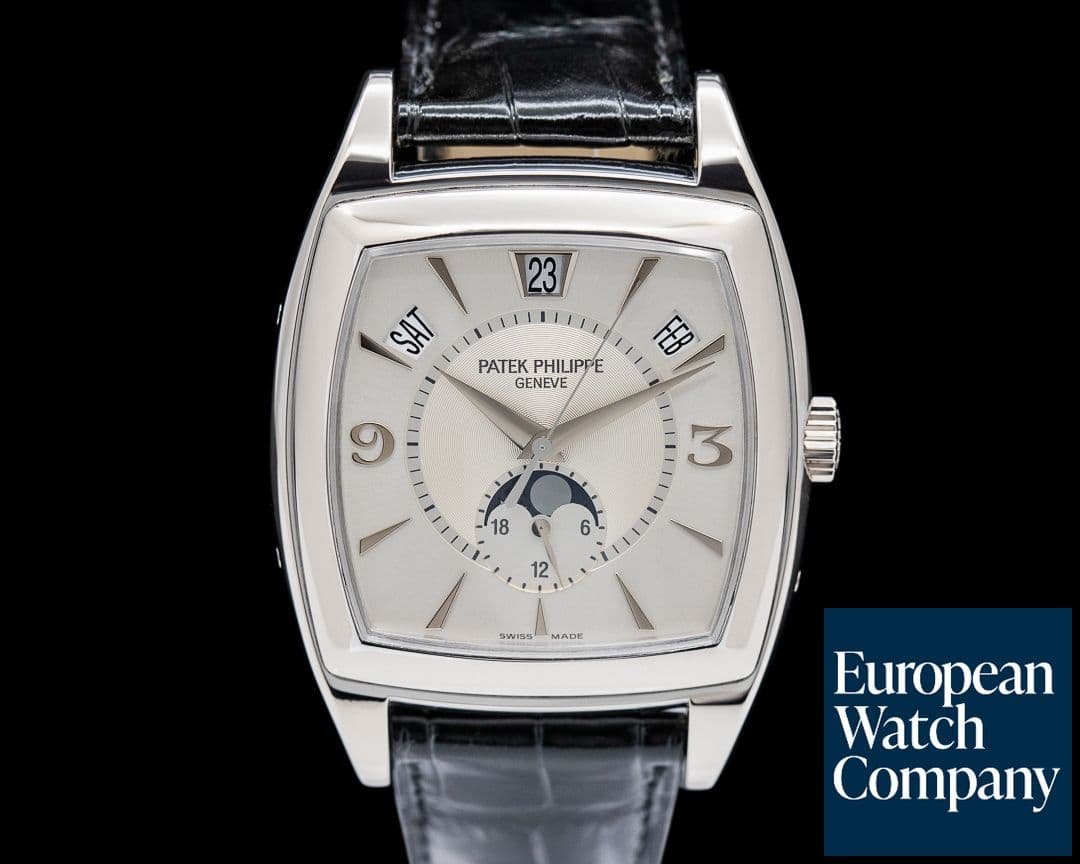 Image of Patek Philippe Gondolo Calendario 5135G 18K White Gold Silver Dial