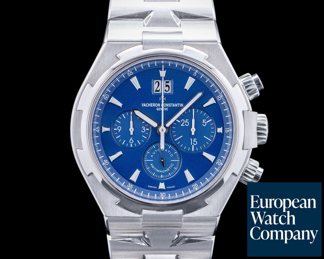 Image of Vacheron Constantin Overseas Chronograph 49150/B01A SS Blue Dial
