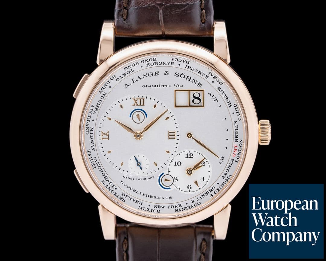 Image of A. Lange and Sohne Lange 1 Time Zone 116.032 18K Rose Gold