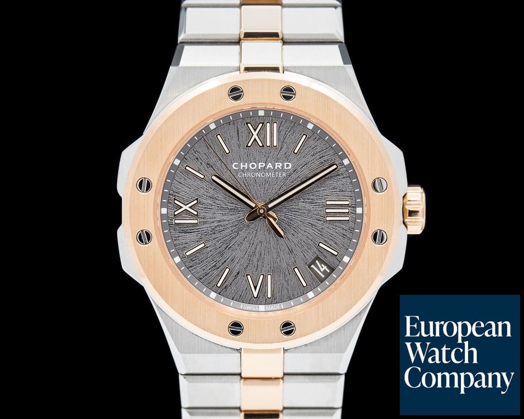 Image of Chopard Alpine Eagle 41 SS / 18K Rose Gold Gray Dial