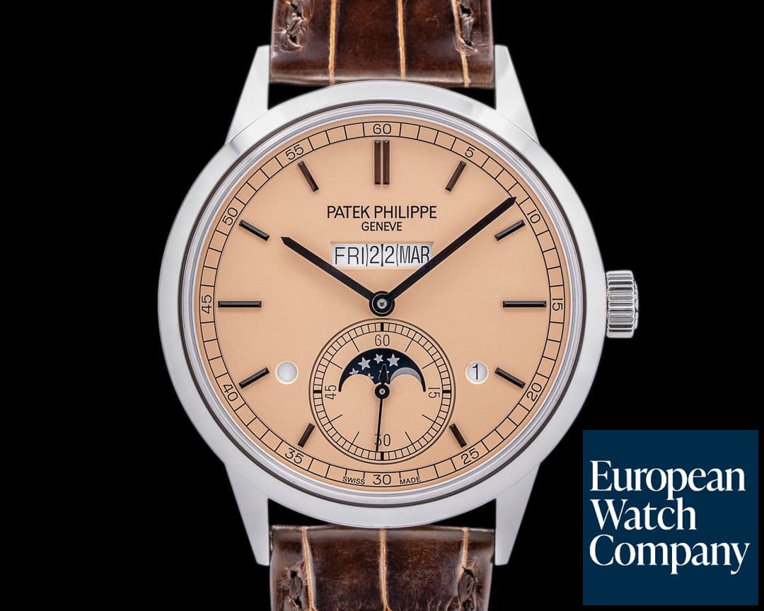 Image of Patek Philippe In Line Perpetual Calendar 5236P Platinum Salmon Dial 2025